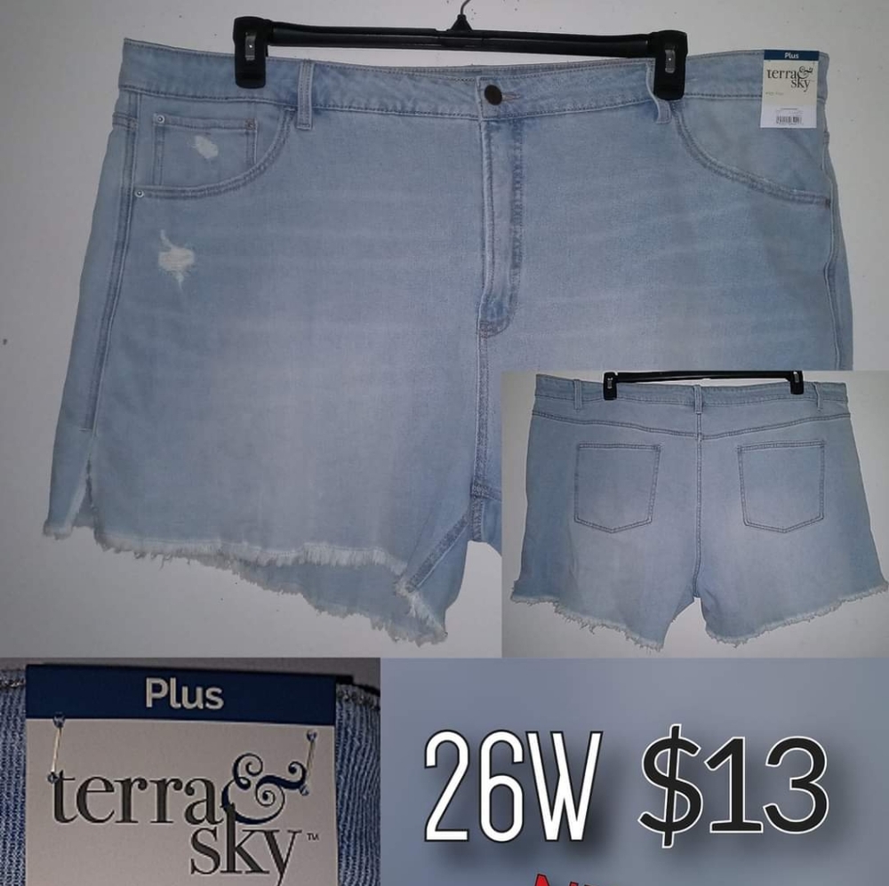 Distressed Jean Shorts